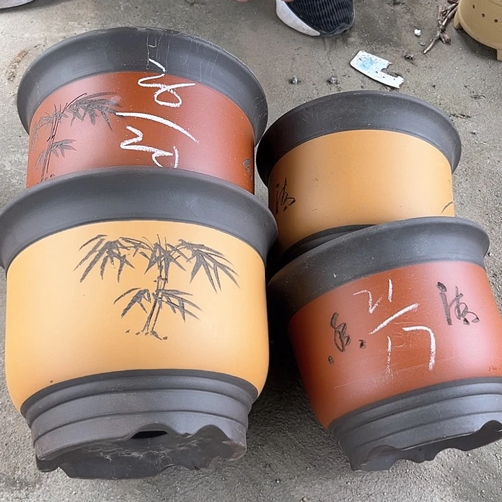 紫砂花盆紫砂等传统