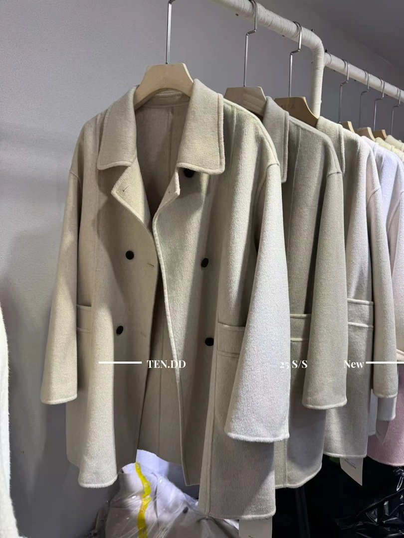 韩系高级一手长羊绒大衣