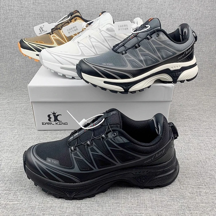 远销西班牙单男女同款越野跑鞋远征防滑户外徒步鞋~鲨齿咬住地面