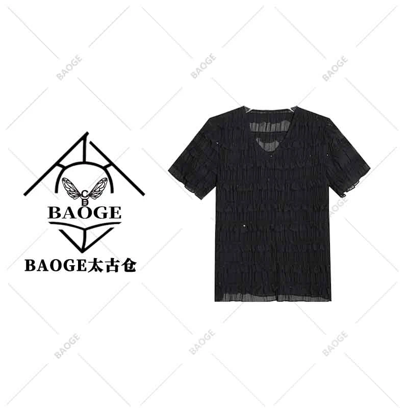 【BAOGE太古仓】A79280新款洋气百搭休闲短袖