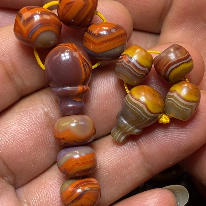 礼***意玛瑙/玉髓未镶嵌战国红配饰