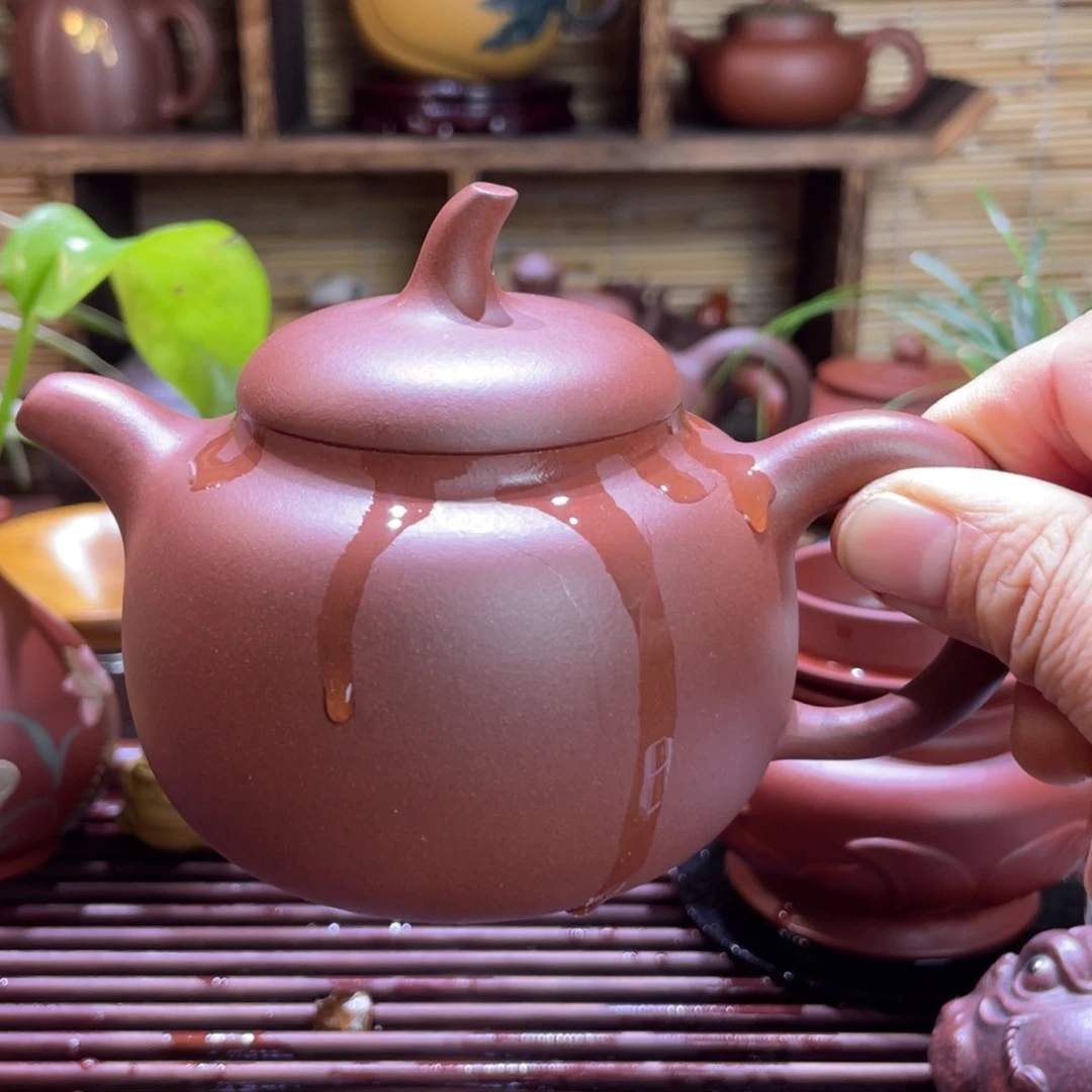 茶壶紫砂红皮龙茄段
