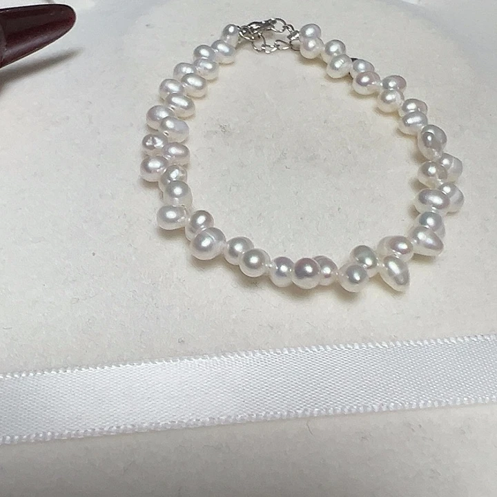 钛钢手绳淡水珍珠