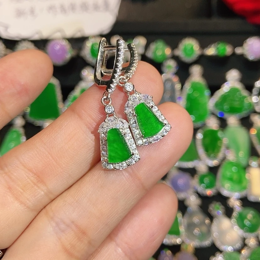 【闪购商品】翡翠未镶嵌耳饰天然翡翠