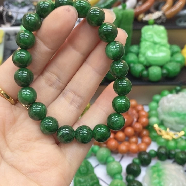 翡翠未镶嵌手链手链29