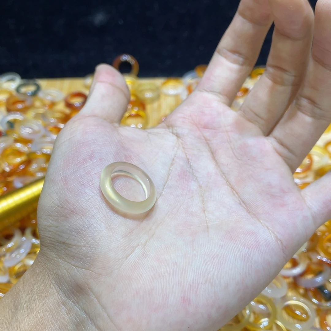 玛瑙/玉髓合金戒指60号港10 默认瑕疵