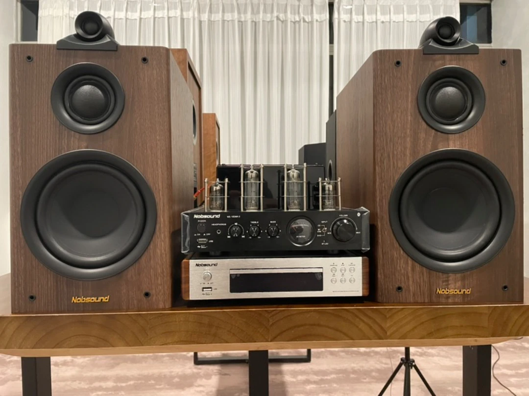 诺普声Q3+10DHiFi高保真发烧级胆机功放碟机套装鹦鹉螺音箱