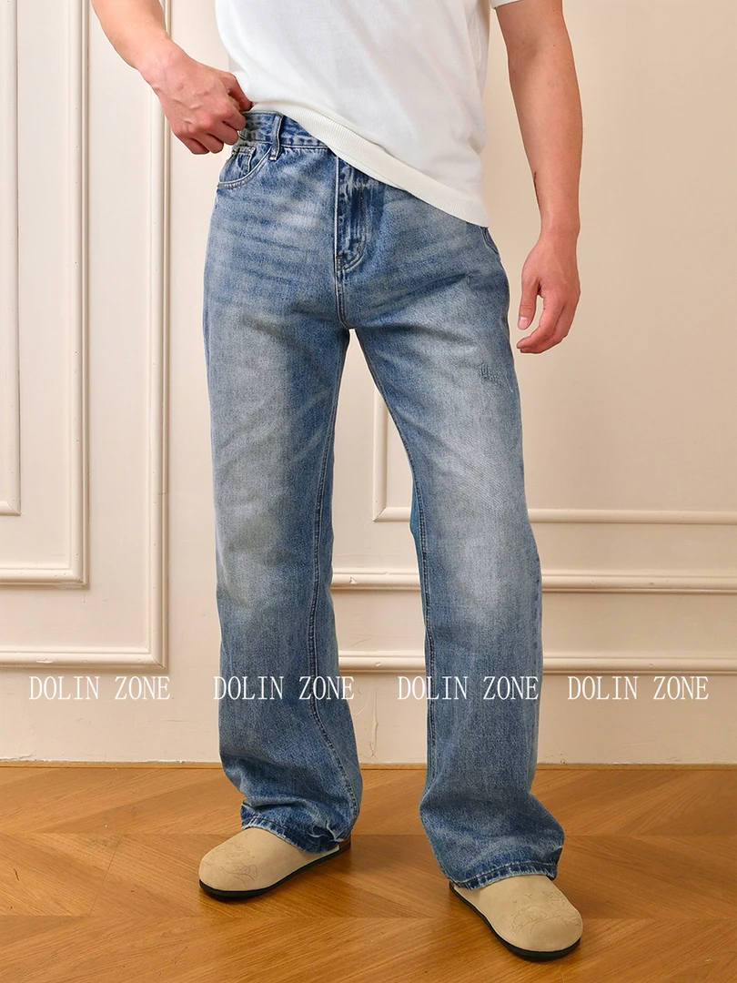 DONNY多尼【经典蓝牛】四季可穿男百搭休闲时尚牛仔长裤宽松显腿长