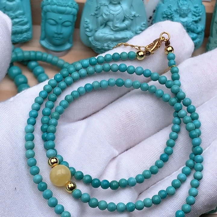 绿松石未镶嵌挂件