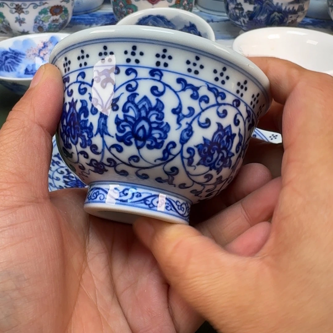 陶瓷景德镇纯手绘茶具圆圆273