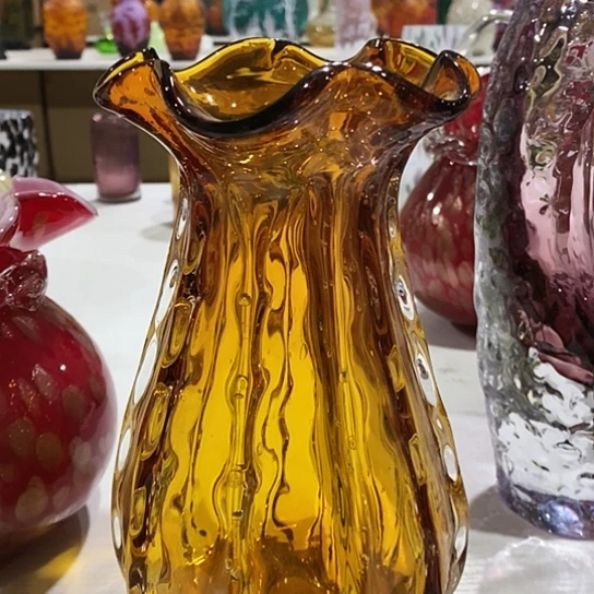 琉璃高度22厘米福袋花瓶