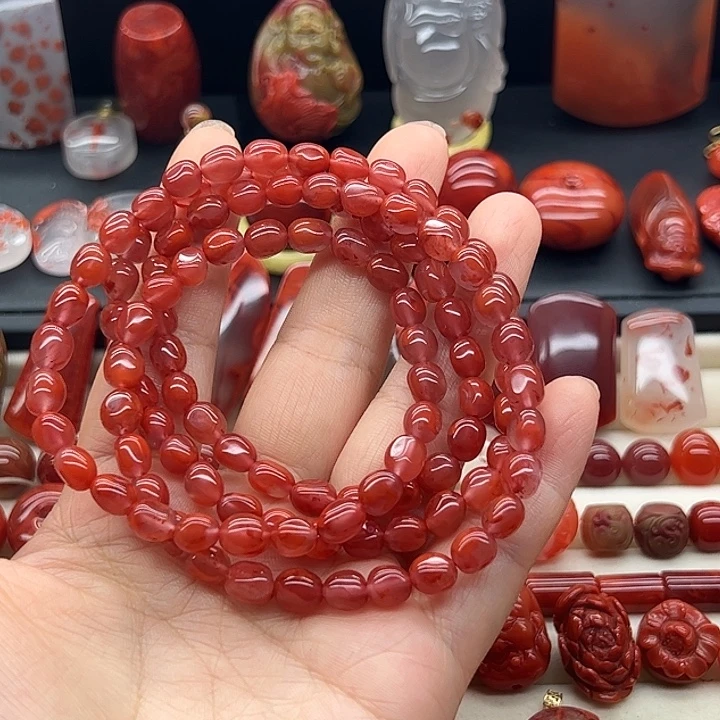 南红玛瑙未镶嵌配饰