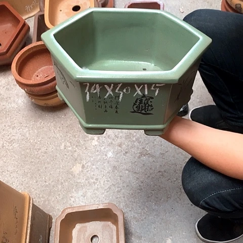 紫砂花盆手工制作