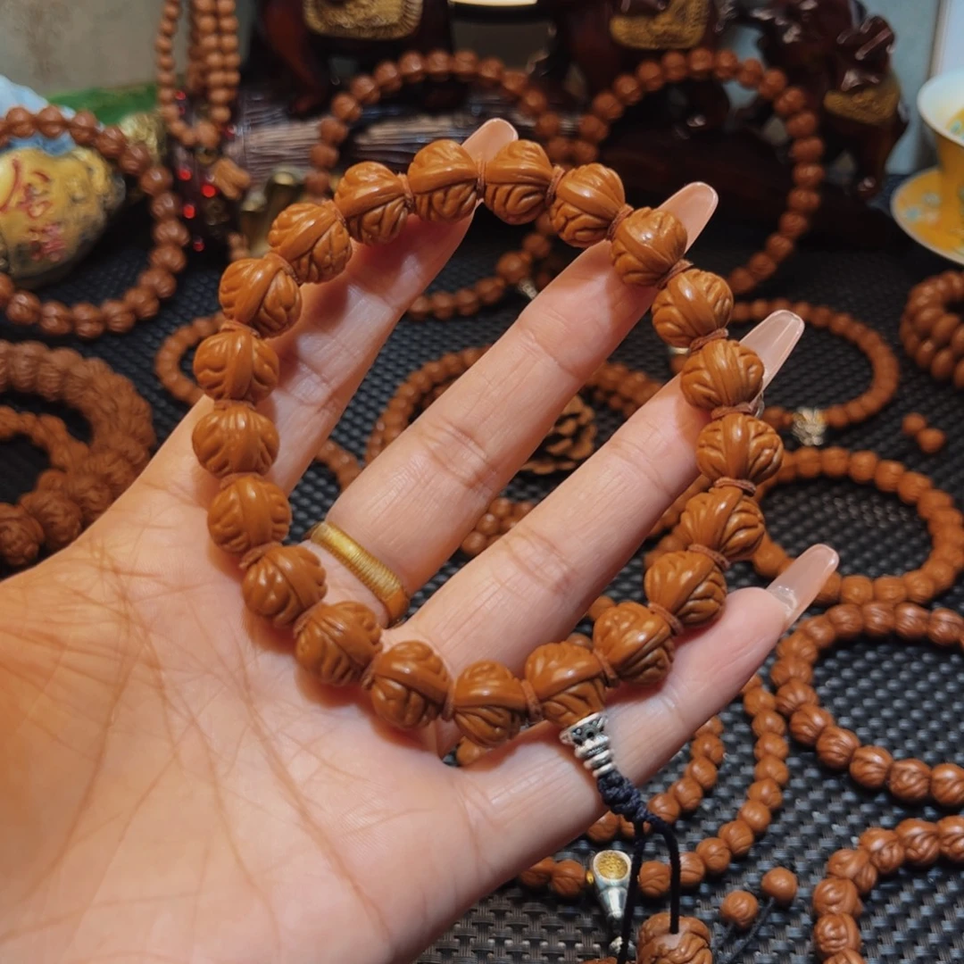 手串桃核13精品小金豆手持