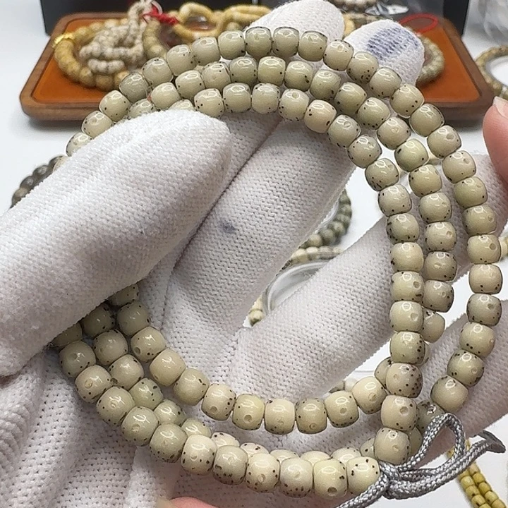 星月菩提吊坠118一物一图冰糖通体6左右鼓珠108