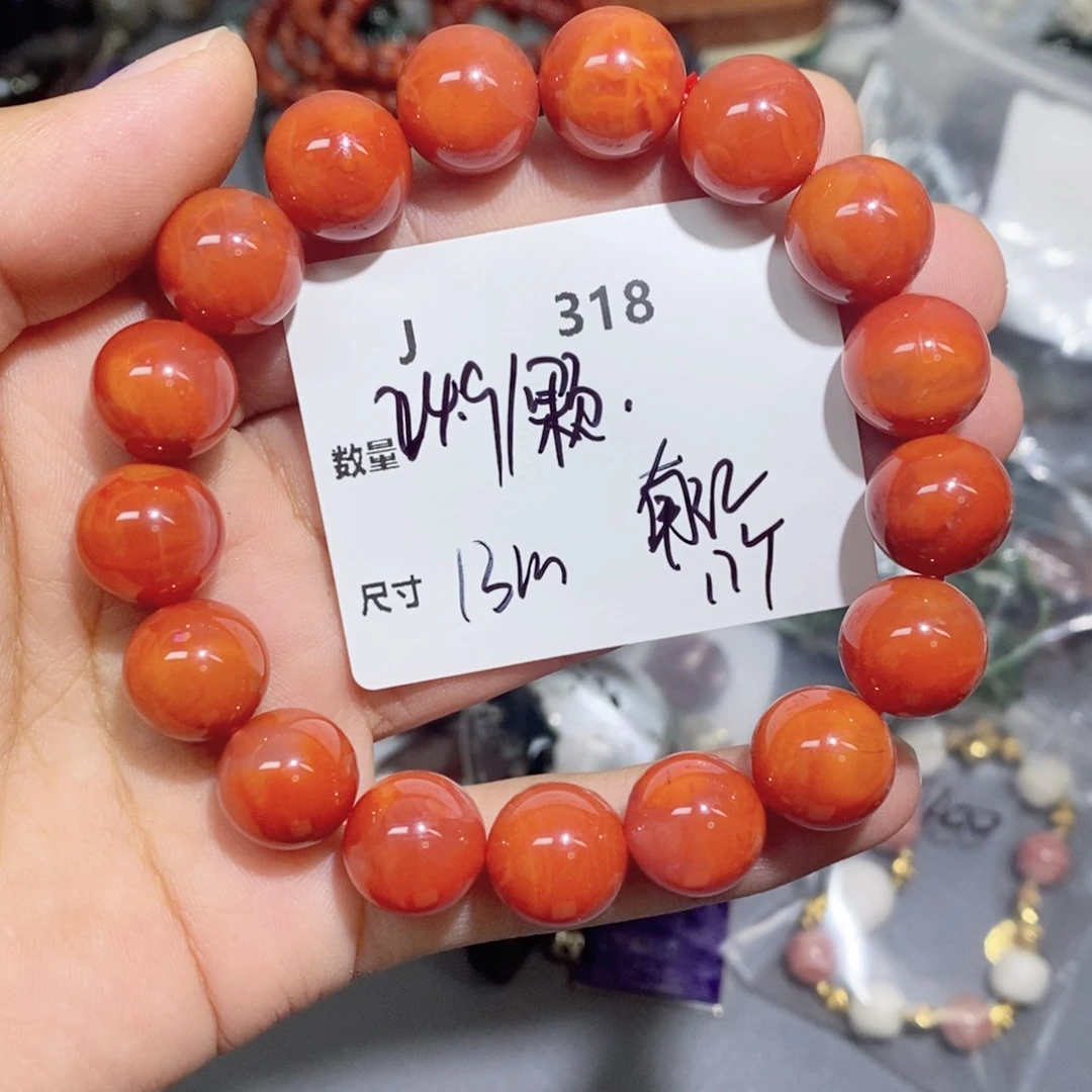 南红玛瑙合金颈饰J318