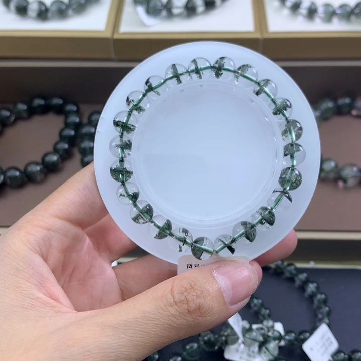 未镶嵌手链水晶绿幽灵