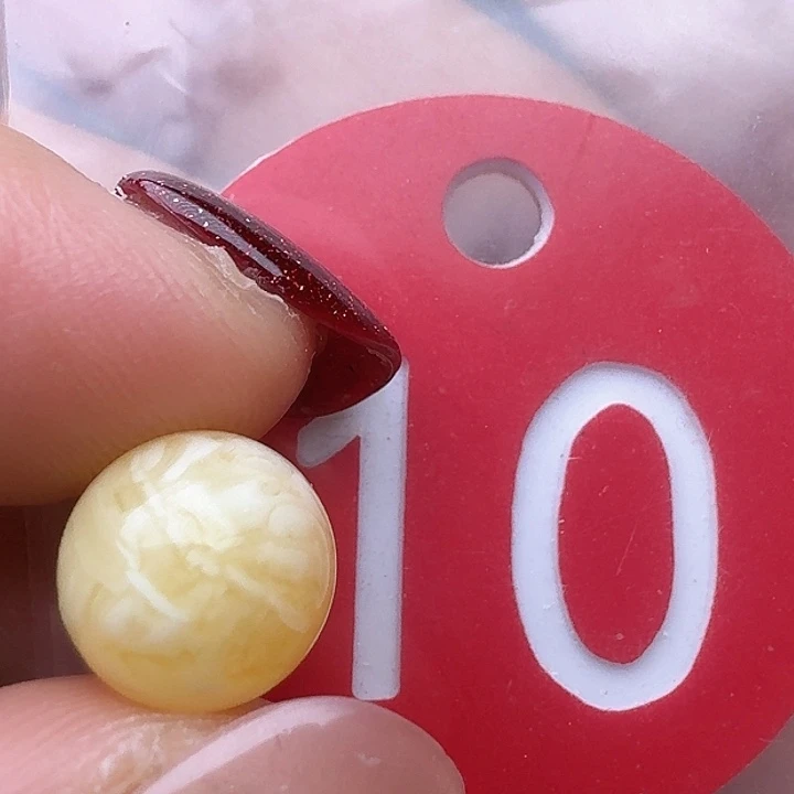 蜜蜡裸石未镶嵌10m m