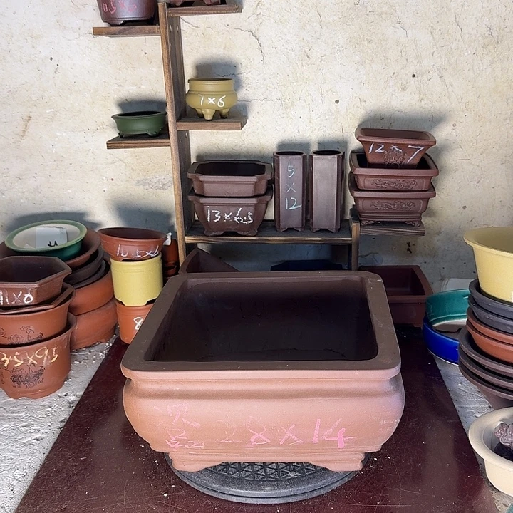 宜兴紫砂花盆手工制作