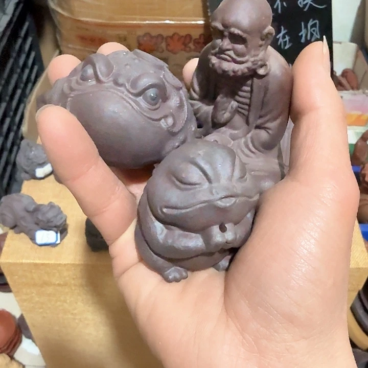 紫砂茶宠小*z雕塑瑕疵茶宠