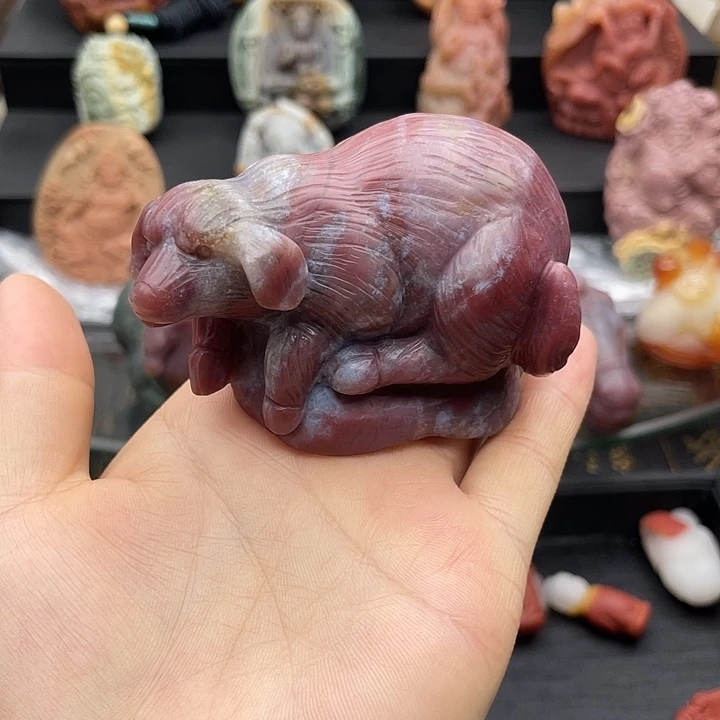 石英质玉未镶嵌摆件