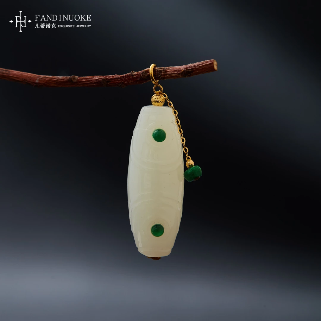 【加加专属】 靠山|18K和田玉三眼吊坠多样性发一#XYGD273976-A