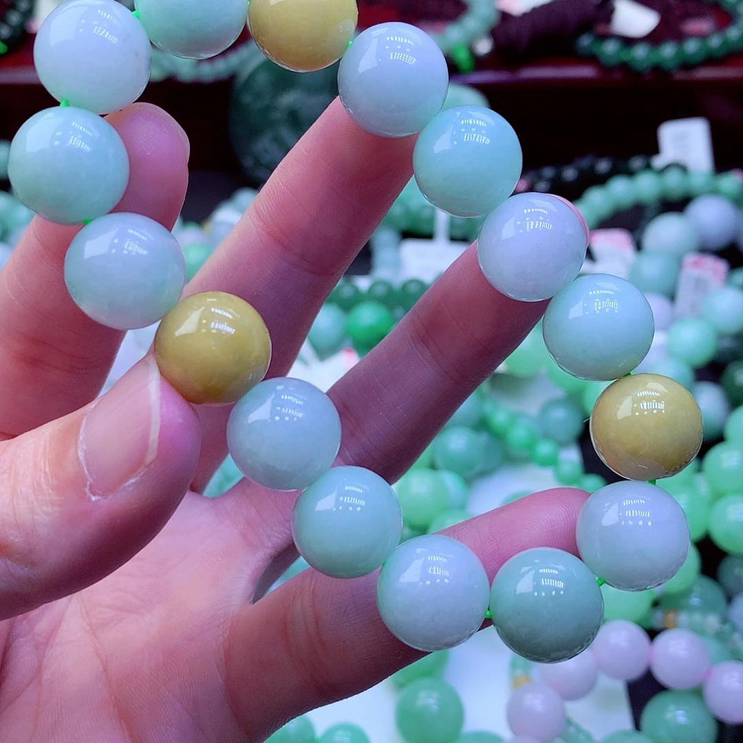 翡翠未镶嵌毛衣链