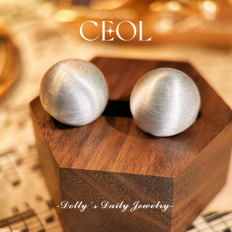 铜合金耳饰 CEOL 法·【银河电波】春夏 优雅爱心耳钉 D018113