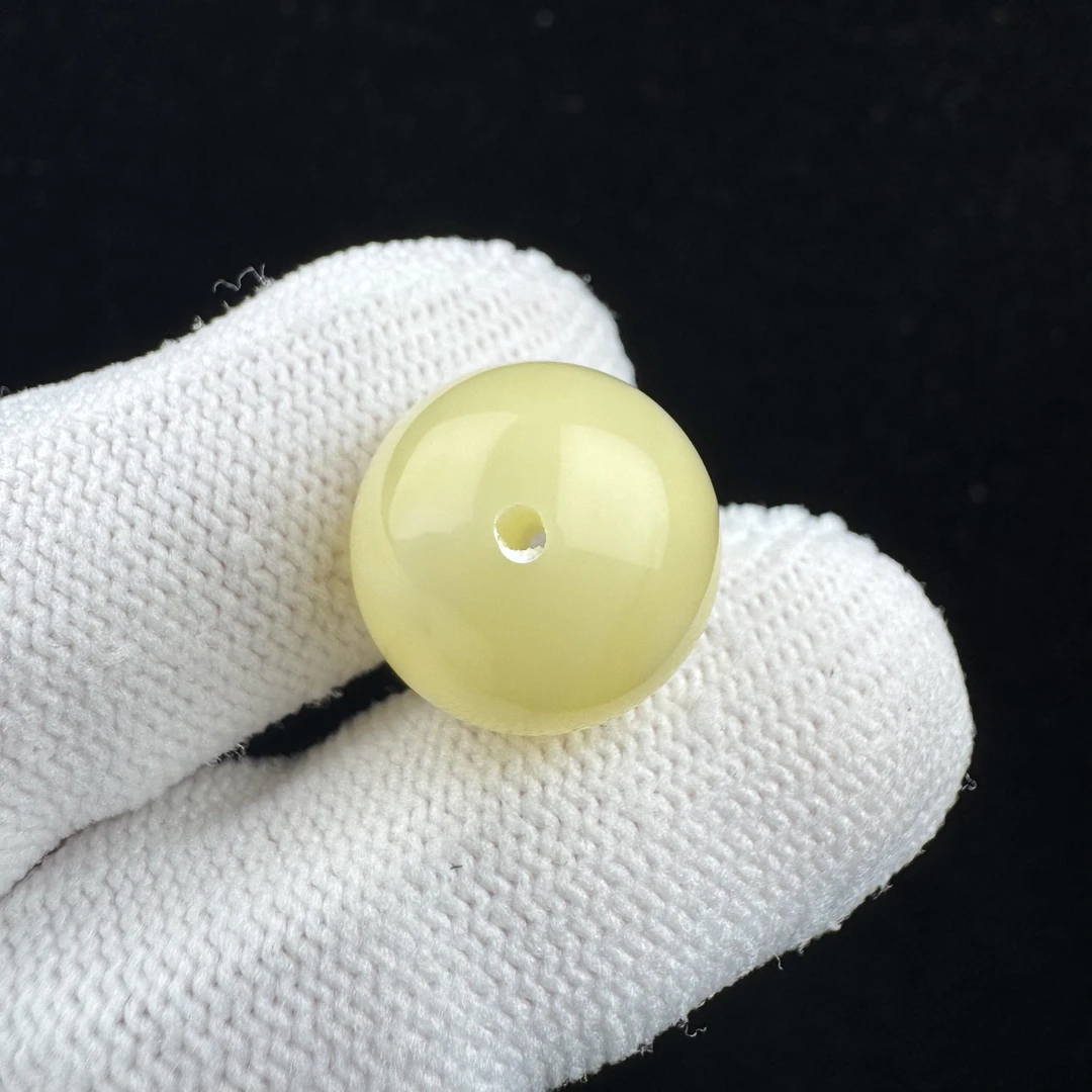A3004天然蜜蜡制品 圆珠14.2mm一物一图假一罚十
