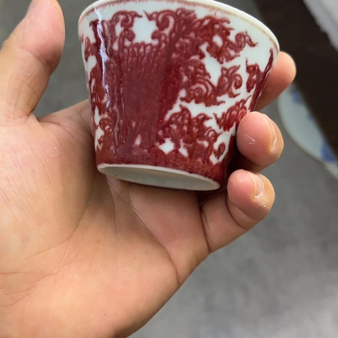 翔***军杯子手工手绘的陶瓷的