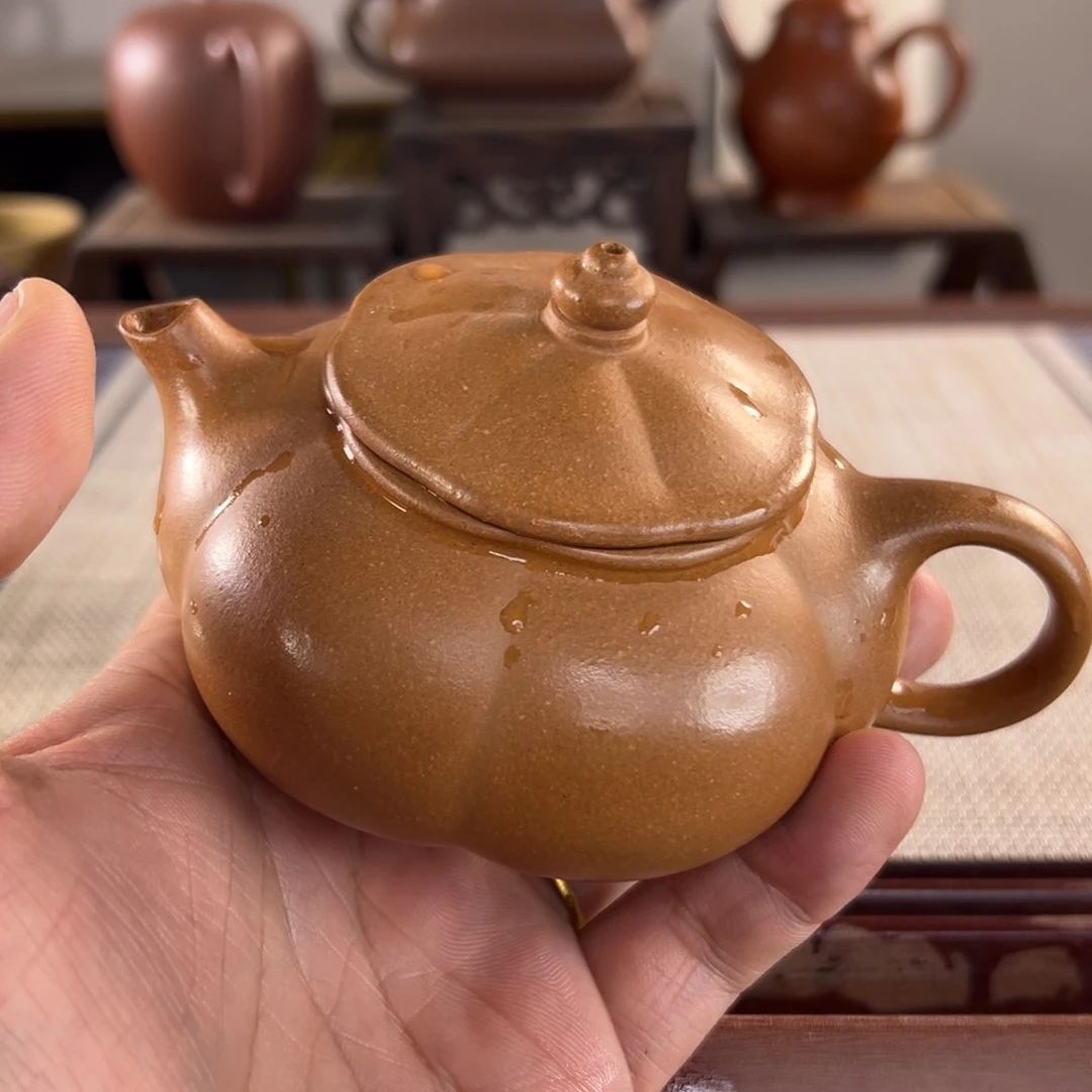 紫砂微瑕茶壶 宜兴原矿紫砂小*子