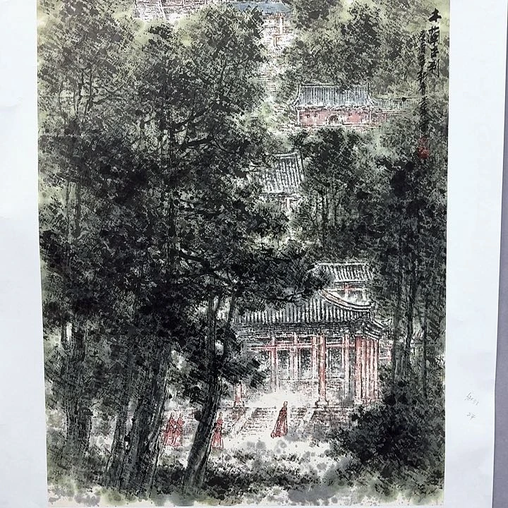 国画亲笔手绘放心去藏