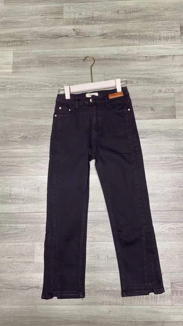 7163#【长87】2025春款时尚百搭九分牛仔裤