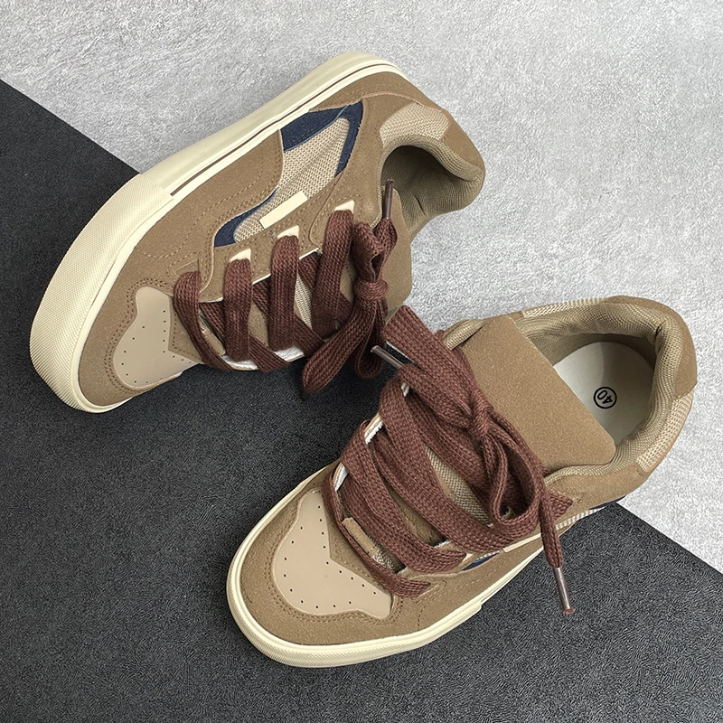 复古面包鞋子男潮鞋运动休闲鞋2025春季爆款透气国潮百搭板鞋学生