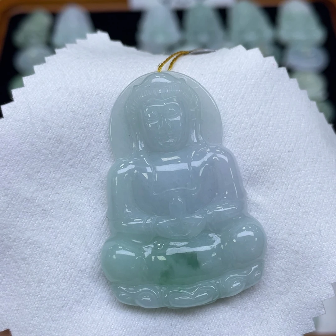颈饰未镶嵌翡翠观音