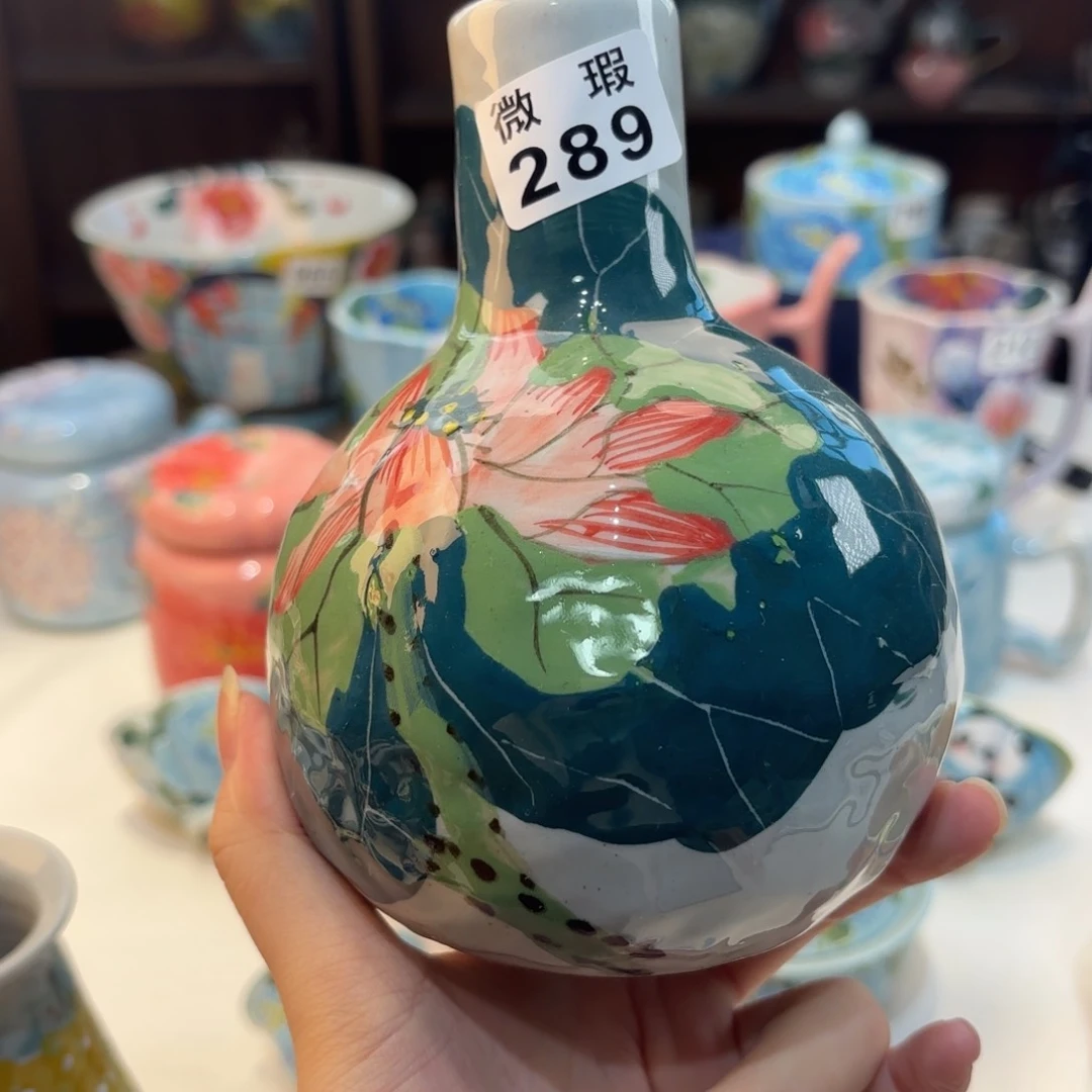 景德镇手绘高温釉下彩陶瓷茶具