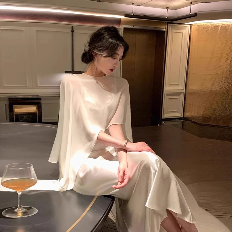 温柔风雪纺防晒坎肩女夏季配裙子外搭小披肩开衫外套薄纱空调罩衫