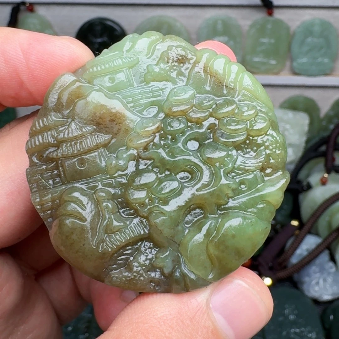 和田玉未镶嵌颈饰