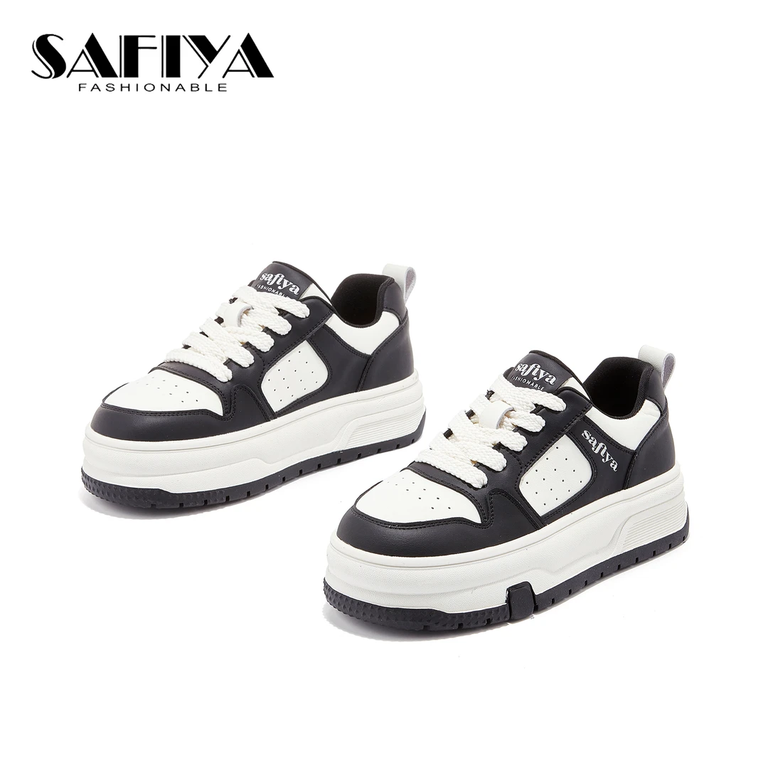 索菲娅Safiya2025春季新款低帮厚底舒适百搭时尚休闲鞋SF44112B02