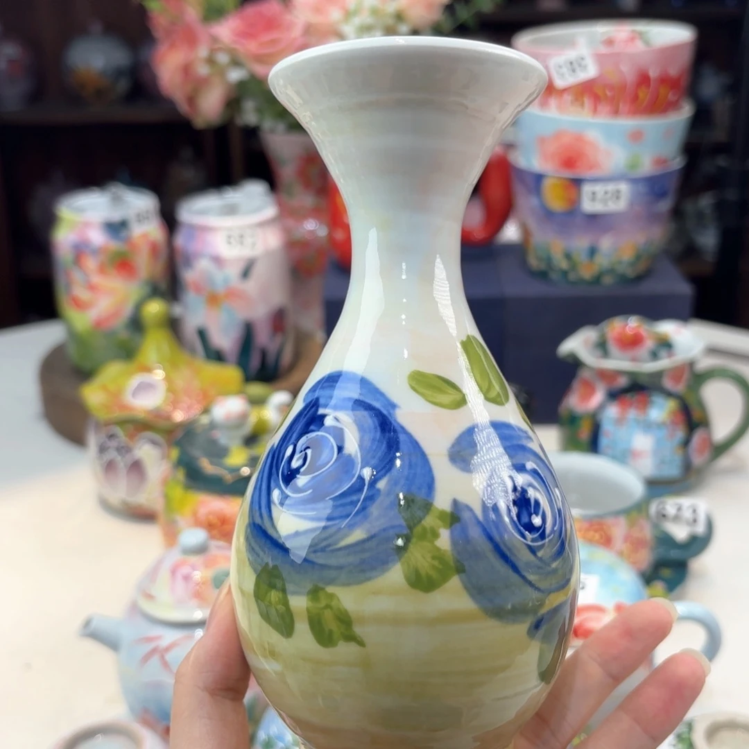 景德镇手绘高温釉下彩陶瓷茶具