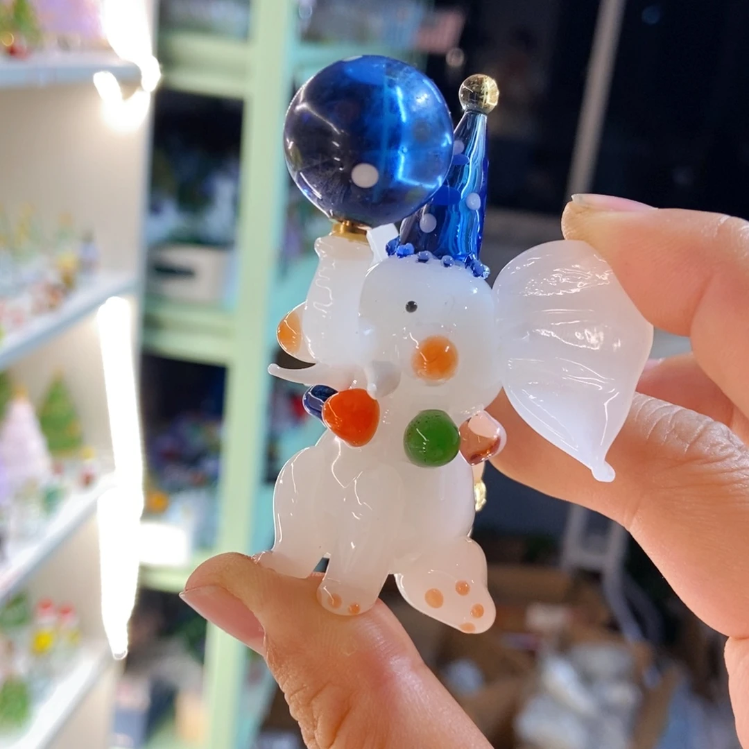 手工艺品琉璃大象