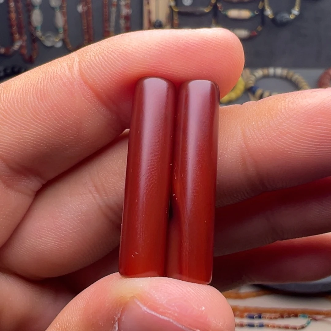 玛瑙/玉髓合金玛瑙对珠