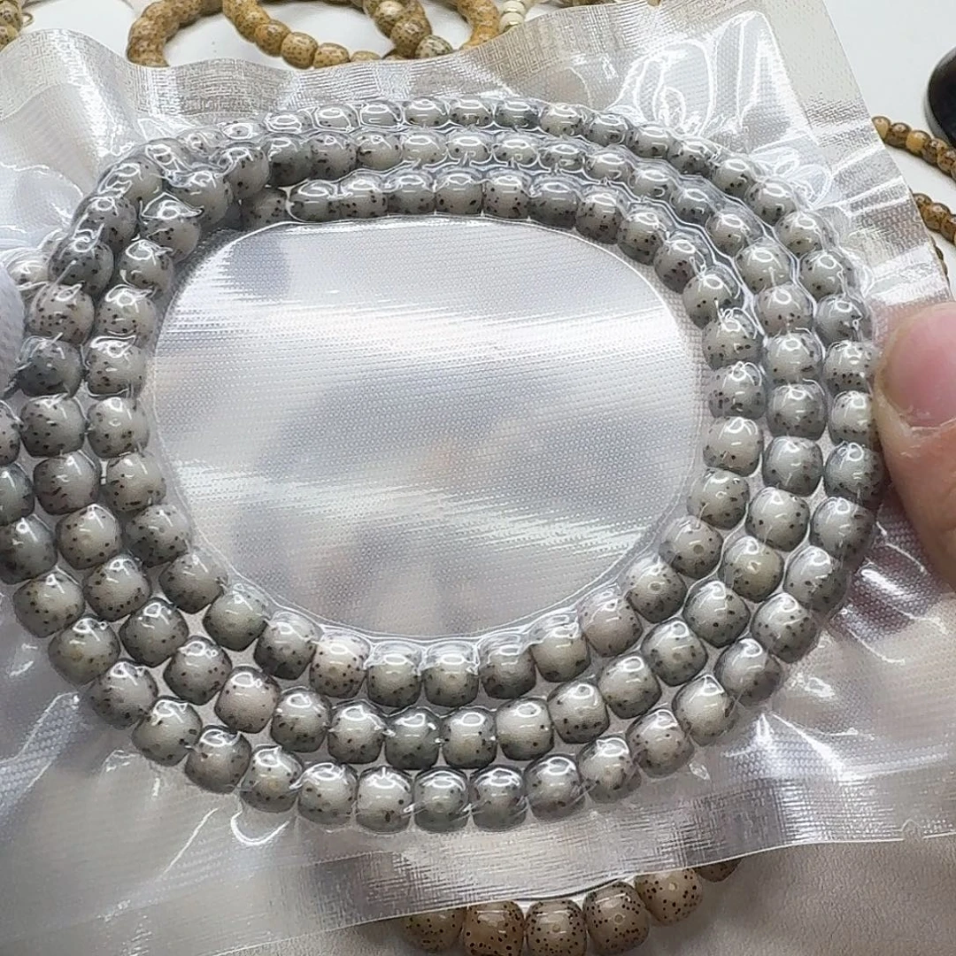 吊坠星月菩提9梵天糯冰大眼睛针尖星7左右108鼓珠