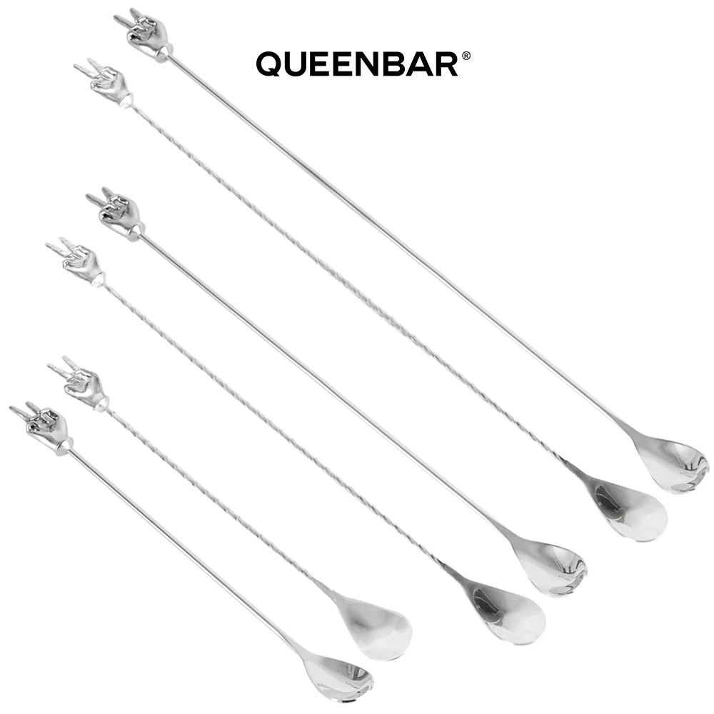 KLP Queenbar系列两指吧勺胜利吧勺调酒工具直杆螺纹