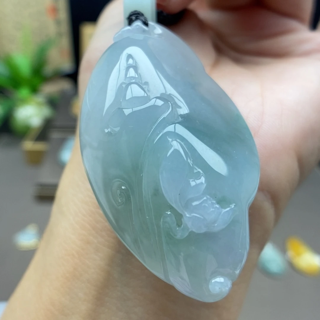 翡翠未镶嵌颈饰吊坠36