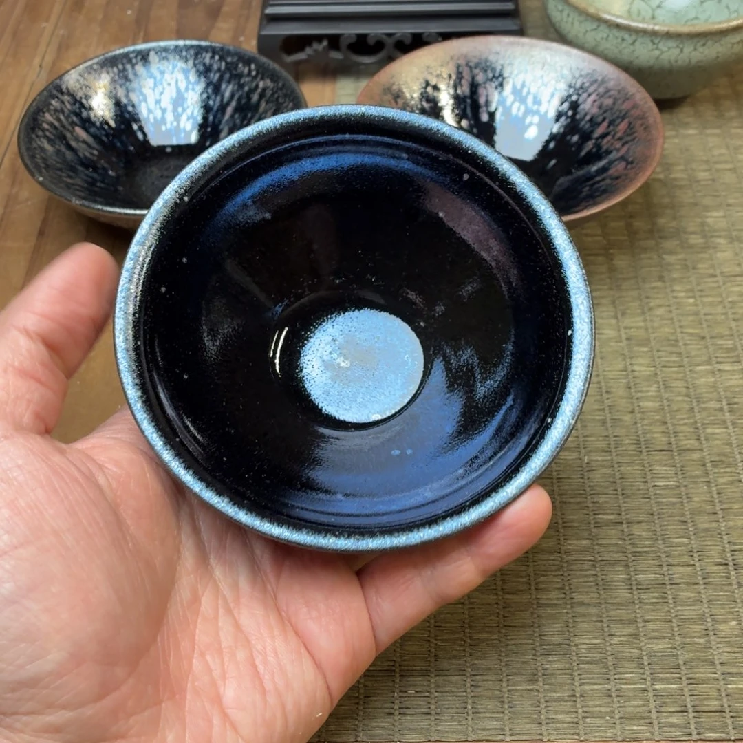 竹***影茶盏松风渡建盏柴烧