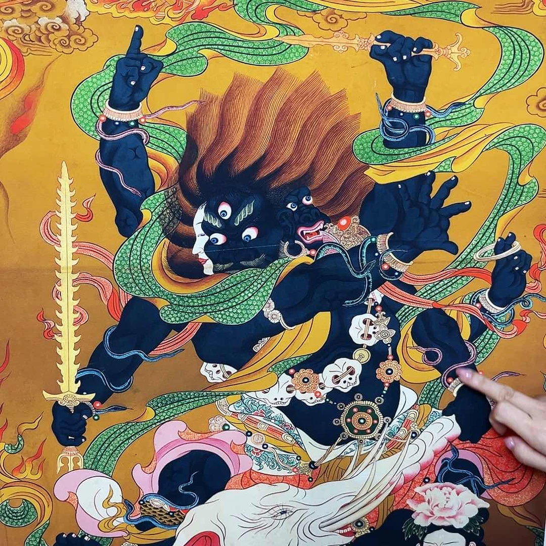 卷轴画装饰设计风格简约