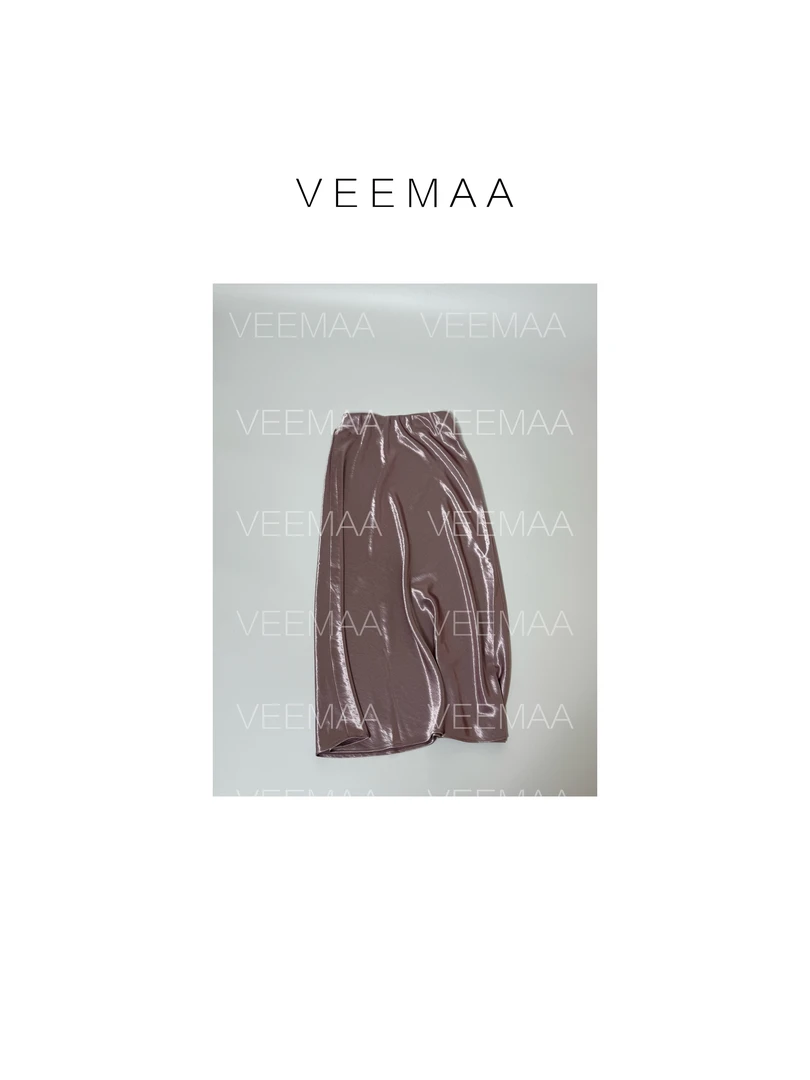 【Veemaa】遇见美好 显瘦醋酸缎面半身裙