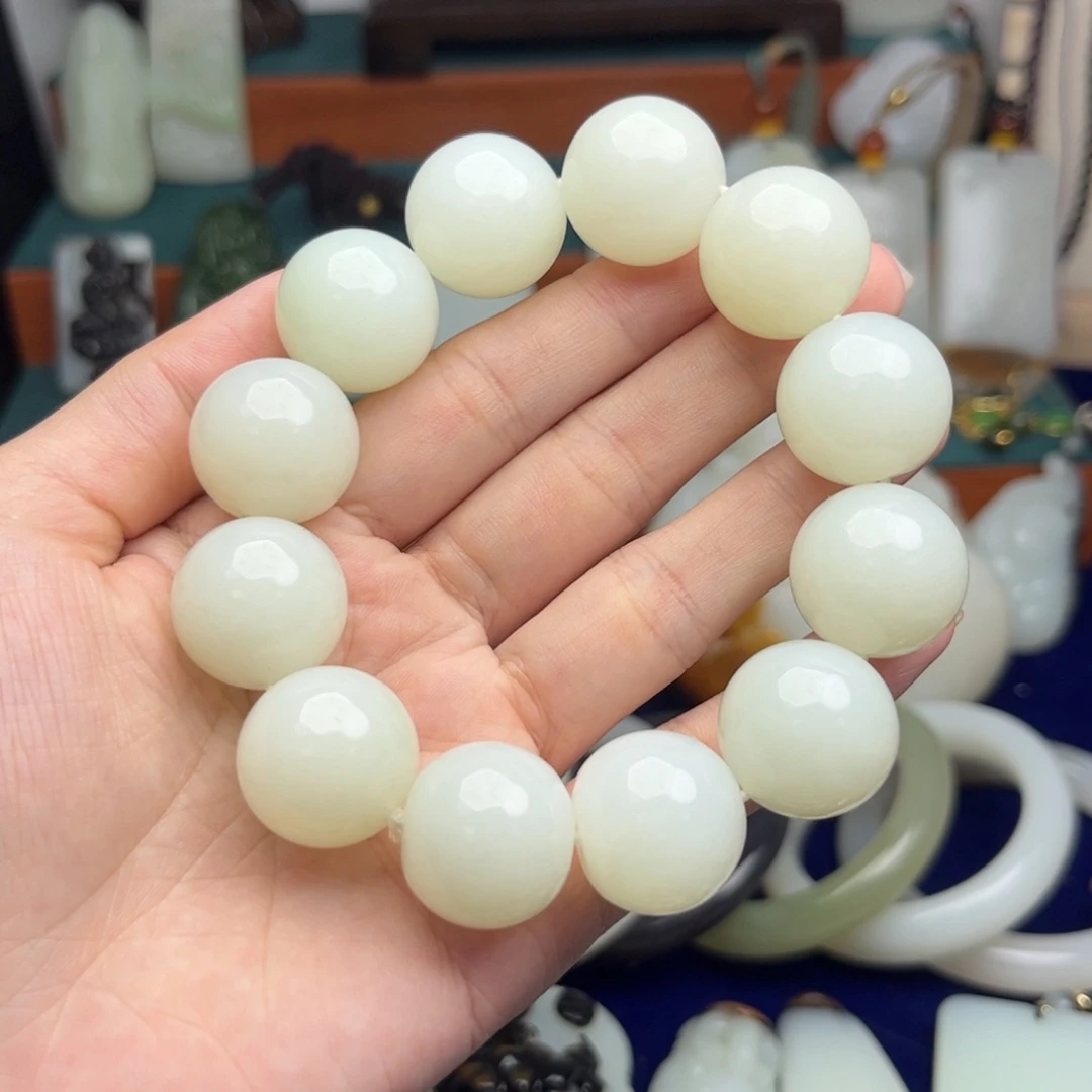 和田玉未镶嵌手链