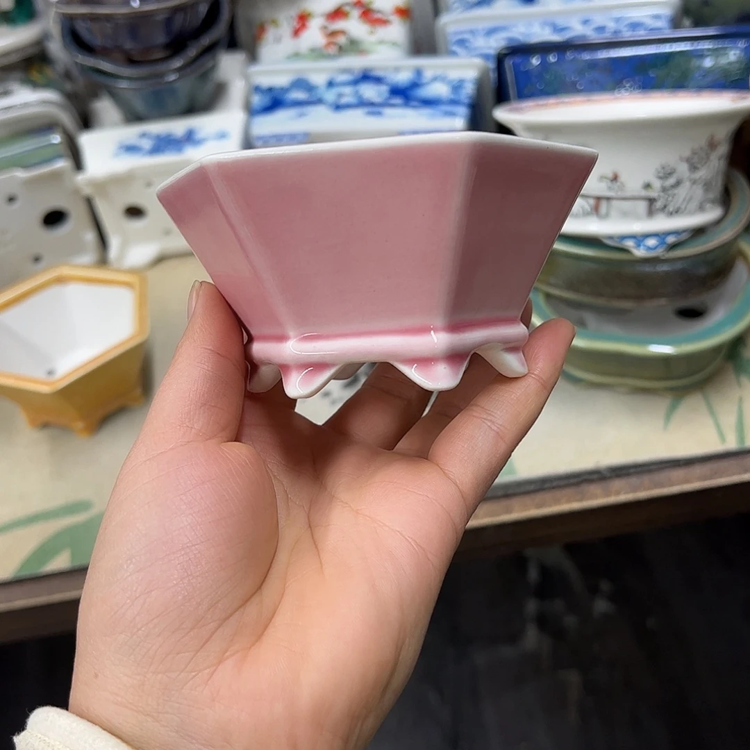 紫砂花盆688号瑕疵11/5cm窑变